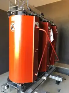 3150 kVA cast resin dry-type transformer supplied by Trafo Power Solutions for indoor application.