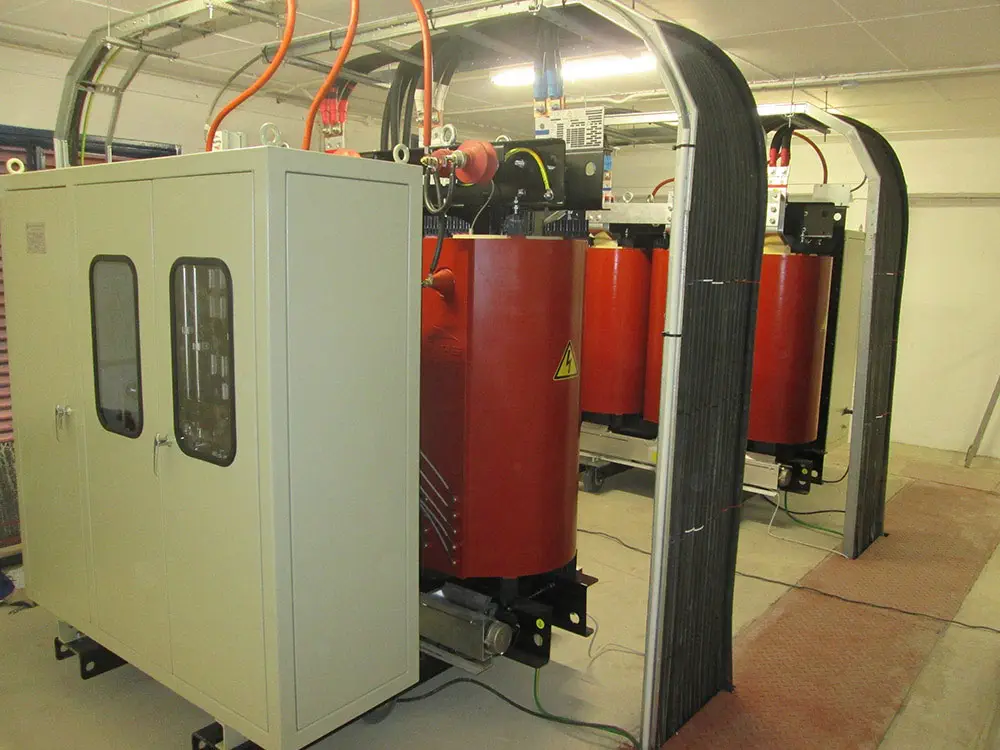 The inherent safety of dry-type transformers means that they can be installed indoors without added infrastructure.